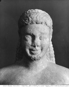 Kouros, uit Paros, nabij het heiligdom van Asklepios, ca.540 v.Chr. (detail)